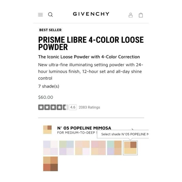 NEW Givenchy - Prisme Libre Popeline Momosa Mini [Original Formula] - Picture 2 of 3